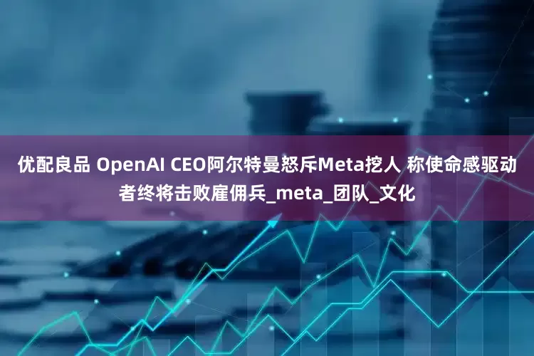 优配良品 OpenAI CEO阿尔特曼怒斥Meta挖人 称使命感驱动者终将击败雇佣兵_meta_团队_文化